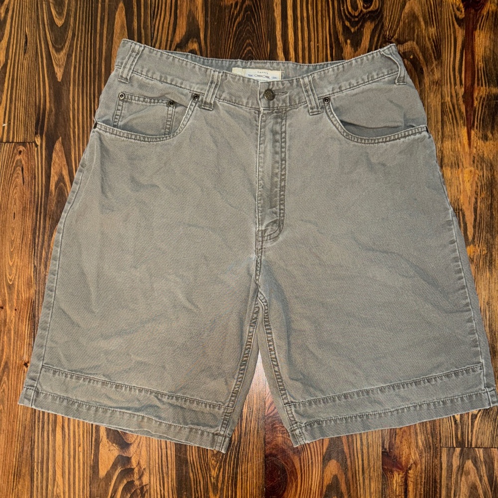 Cherokee Men's 33W Gray 100% Cotton Stonewashed Shorts